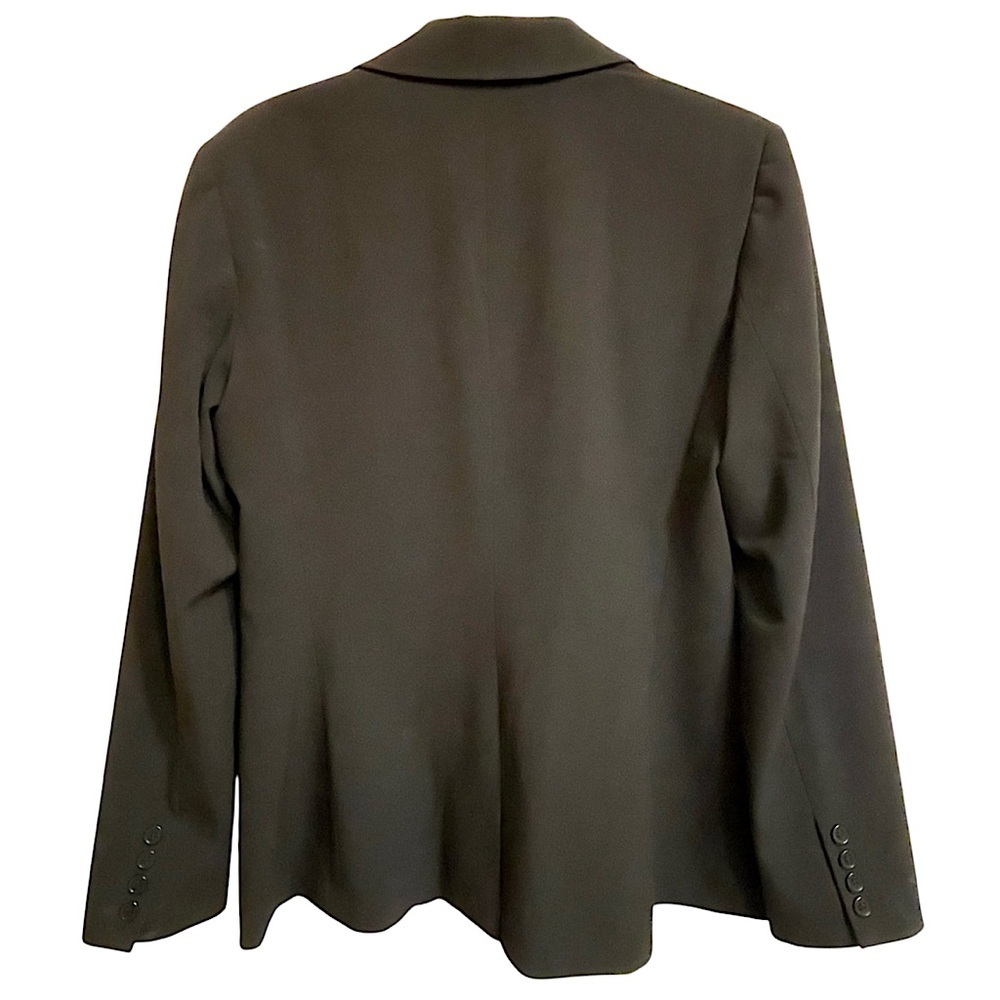 New York & Company Black Tuxedo Style One Button Blazer Jacket Evening Size 12 - Picture 2 of 13
